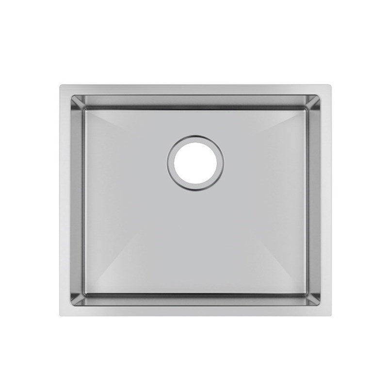 510x440x230mm Chrome Stainless Steel Single Bowl Kitchen Sink