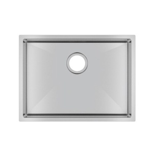 600x450x230mm Chrome Stainless Steel Single Bowl Kitchen Sink