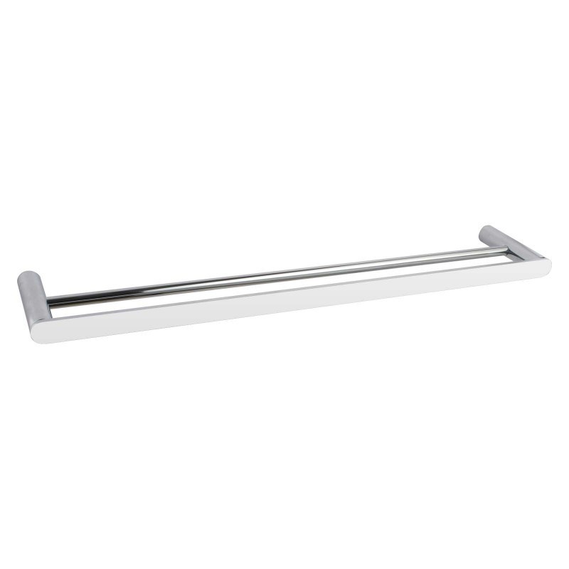 RUSHY - 800mm Chrome Double Towel Rail