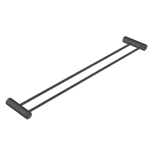 600mm Gunmetal Double Towel Rail