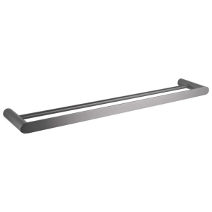 RUSHY - 800mm Gunmetal Double Towel Rail