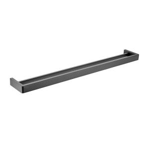 IVANO - 800mm Gunmetal Double Towel Rail