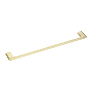 VOG Series Light Brushed Brass Single Towel Rail 600mm