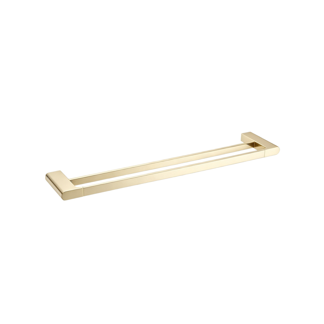 VOG - 800mm Light Brushed Brass Double Towel Rail