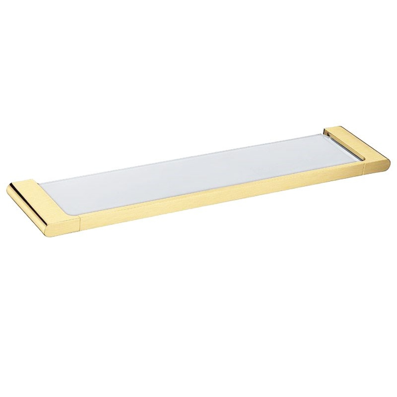 VOG - Light Brushed Brass Glass Shelf