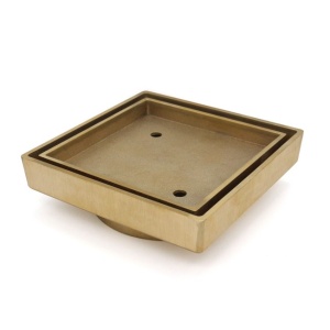 115x115x35mm Gold Tile Insert Drain
