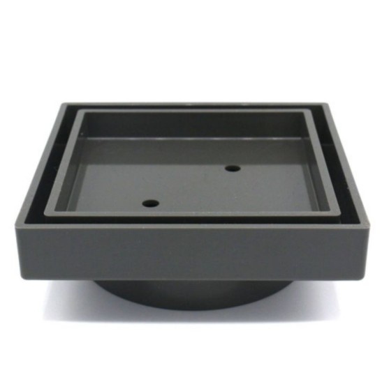 115x115x35mm Gunmetal Tile Insert Drain