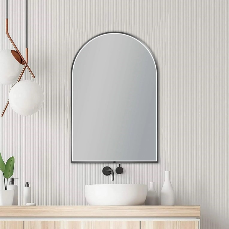 600x900mm Gunmetal Framed LED Mirror
