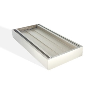 100x100x26mm Brushed Nickel Ezy Flow Tile Insert Grate