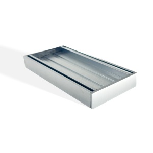 100x100x26mm Brushed Silver Ezy Flow Tile Insert Grate