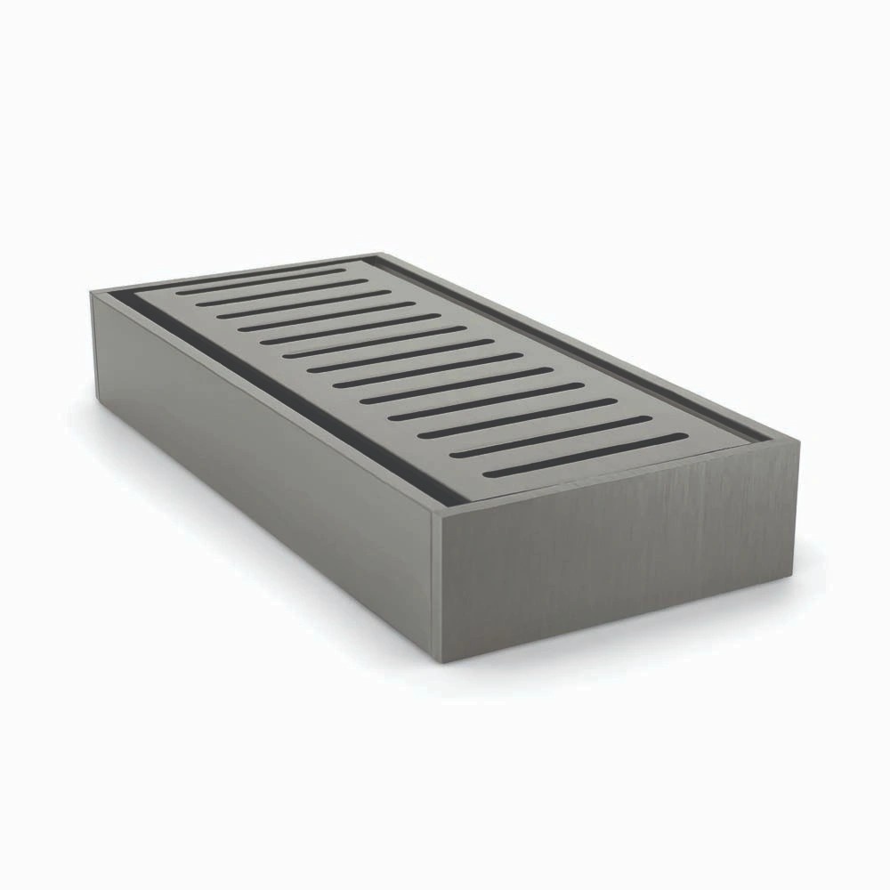 100x100x35mm Gunmetal Ezy Flow Floor Grate