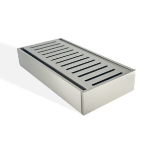 100x100x35mm Brushed Nickel Ezy Flow Floor Grate