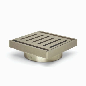100*100*14mm Brushed Nickel Ezy Flow Guard Floor Waste