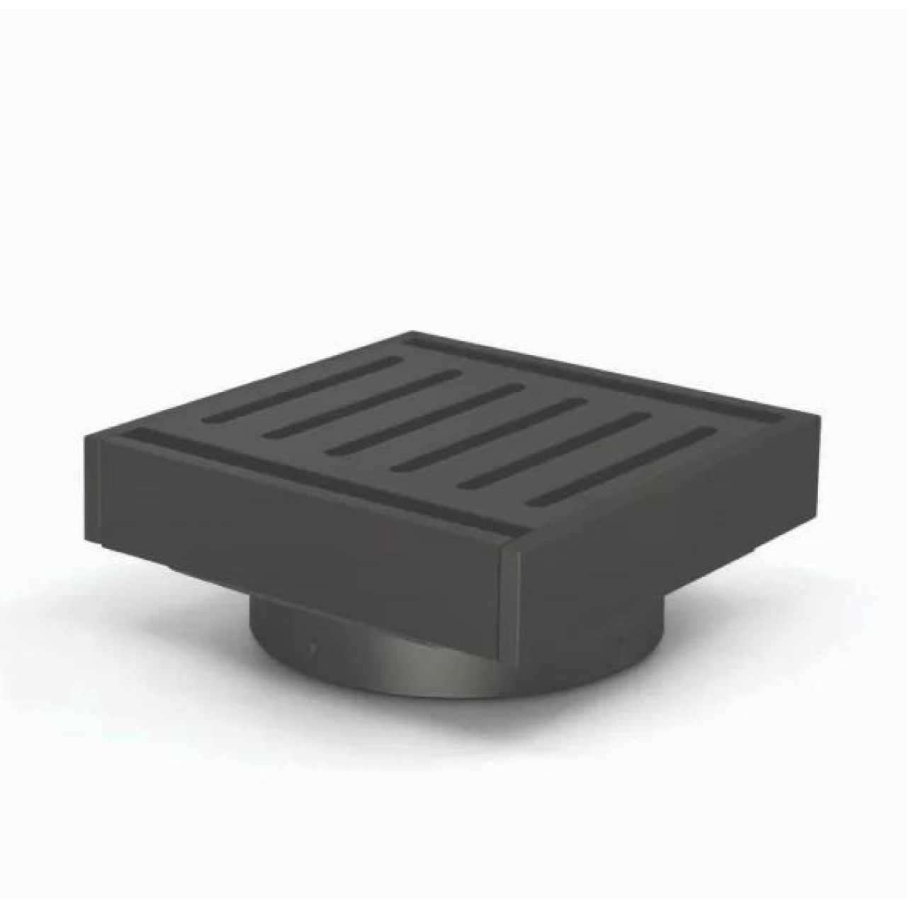 Muses Brushed Black Ezy Flow Floor Waste 100*100*21mm