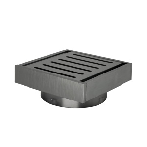 100*100*21mm Gun Metal Ezy Flow Guard Floor Waste
