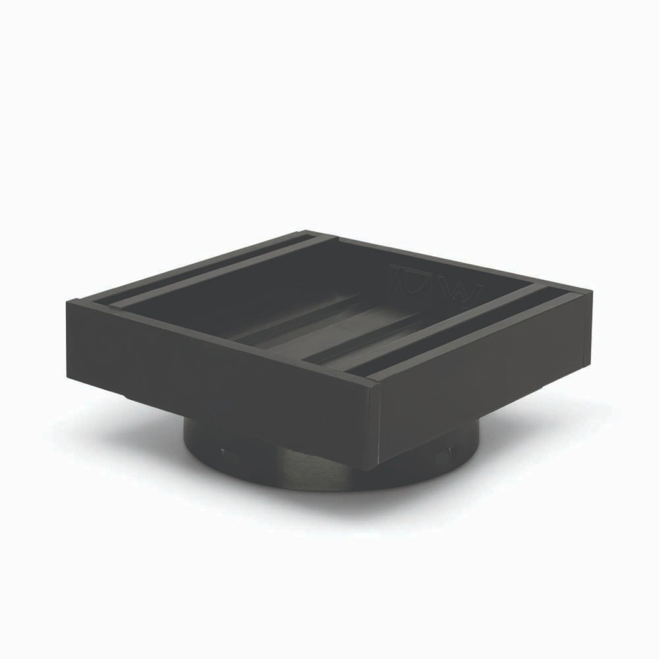 100*100*21mm Brushed Black Ezy Flow Guard Floor Waste Insert