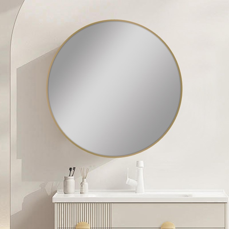 600mm Carysil Round Gold Framed Mirror