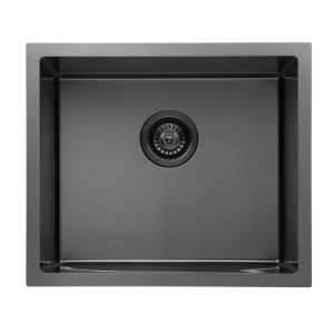 510x440x230mm Gun Metal Grey Stainless Steel Single Bowl Kitchen Sink