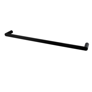 RUSHY - 800mm Black Single Towel Rail
