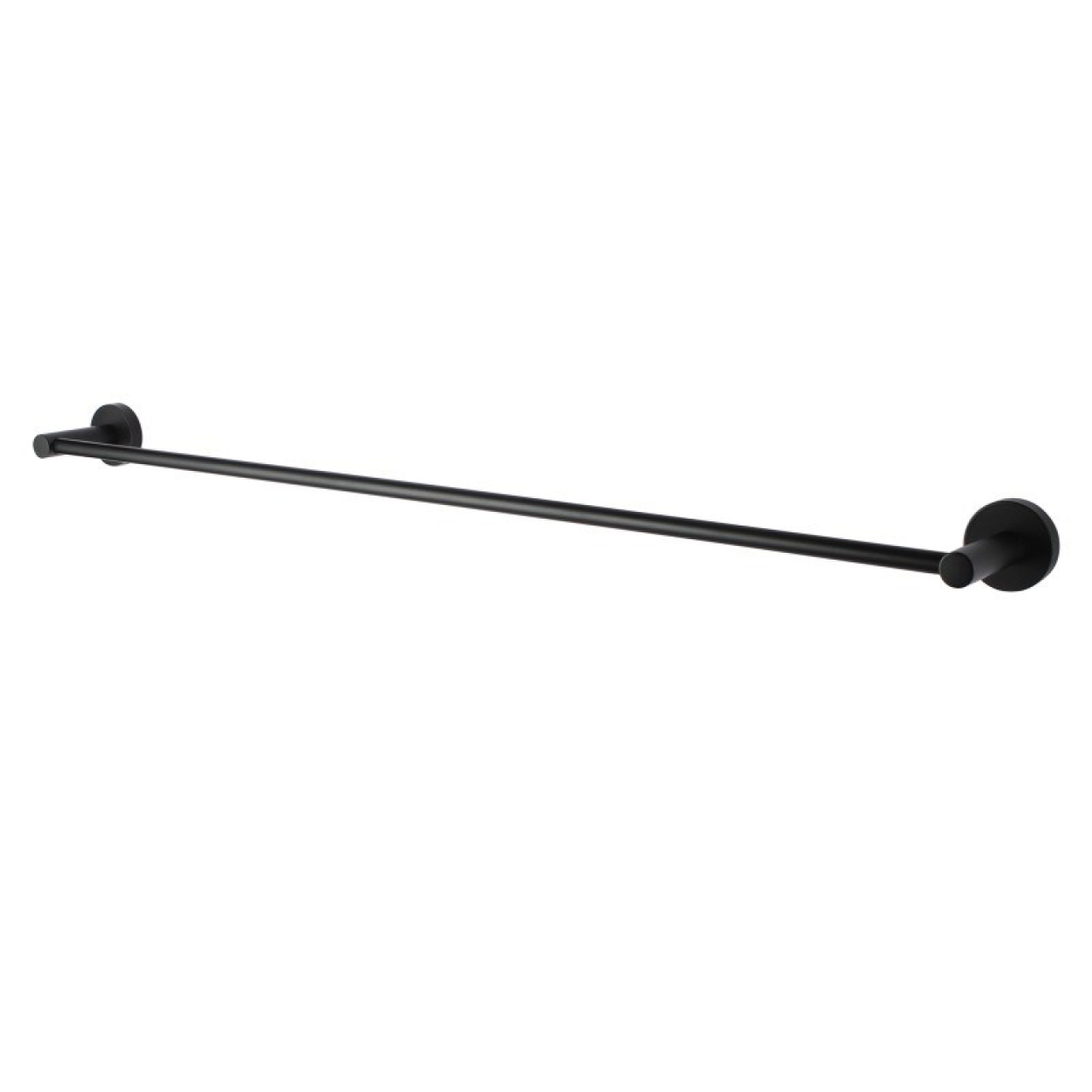 LUCID PIN - 800mm Black Cuttable Single Towel Rail
