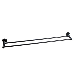 LUCID PIN - Black Cuttable Double Towel Rail