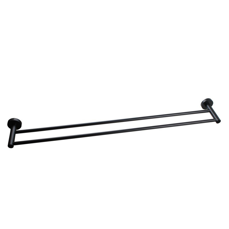 LUCID PIN - Black Cuttable Double Towel Rail