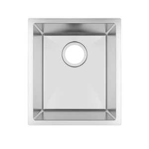 380x440x200mm Chrome Stainless Steel Single Bowl Kitchen Sink