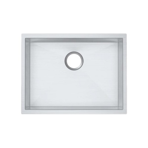 586x450x230mm Chrome Stainless Steel Single Bowl Kitchen Sink